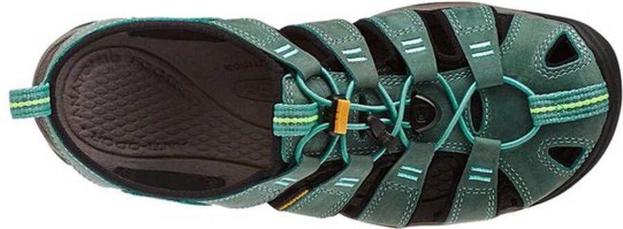 Keen Clearwater Dames Wandelsandalen Mineral Blue Yellow Aqua Leer K1014371 - Foto 11