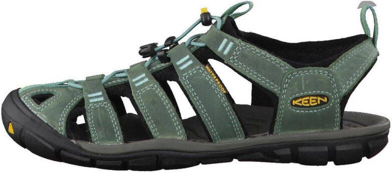 Keen Clearwater Dames Wandelsandalen Mineral Blue Yellow Aqua Leer K1014371 - Foto 18