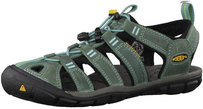 Keen Clearwater Dames Wandelsandalen Mineral Blue Yellow Aqua Leer K1014371 - Foto 19