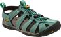 Keen Clearwater Dames Wandelsandalen Mineral Blue Yellow Aqua Leer K1014371 - Thumbnail 13