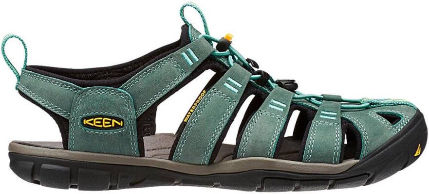 Keen Clearwater Dames Wandelsandalen Mineral Blue Yellow Aqua Leer K1014371