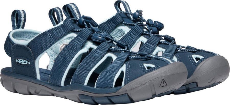 Keen Clearwater Dames Wandelsandalen Navy Blue Glow Blauw Polyester K1022965