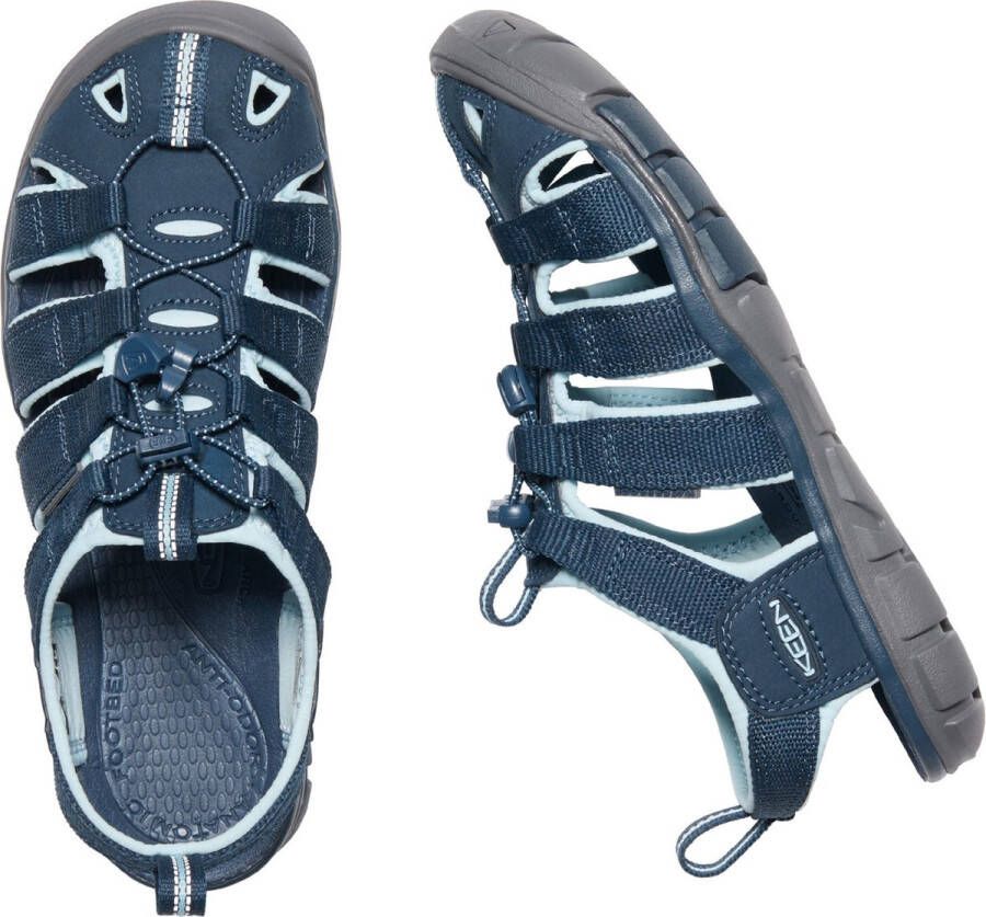 Keen Clearwater Dames Wandelsandalen Navy Blue Glow Blauw Polyester K1022965
