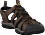 Keen Clearwater Heren Wandelsandalen Dark Earth Black Bruin Leer K1013106 - Thumbnail 7