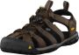 Keen Clearwater Heren Wandelsandalen Dark Earth Black Bruin Leer K1013106 - Thumbnail 9