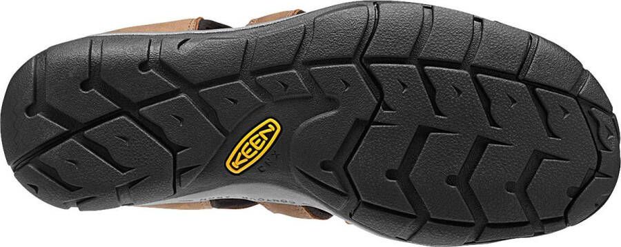 Keen Clearwater Heren Wandelsandalen Dark Earth Black Bruin Leer K1013106