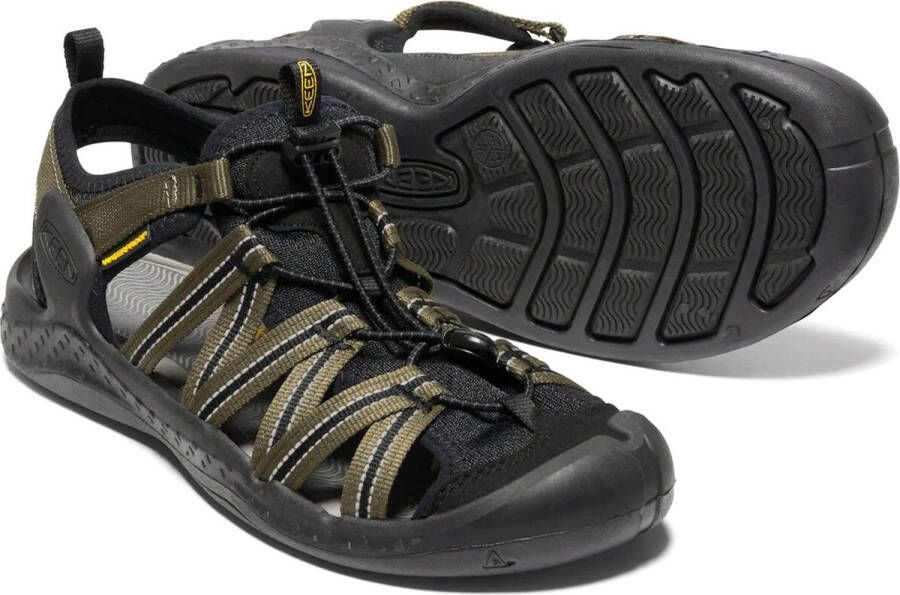 Keen Drift Creek H2 Heren Outdoor Sandalen Dark Olive Black Groen Polyester K1026123 - Foto 4