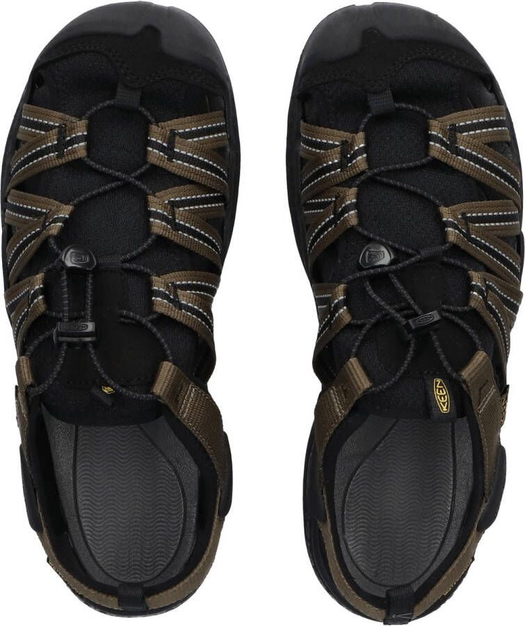 Keen Drift Creek H2 Heren Outdoor Sandalen Dark Olive Black Groen Polyester K1026123 - Foto 11