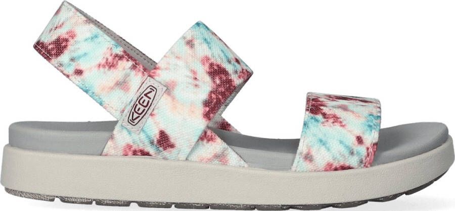 Keen Elle Backstrap Dames Sandalen Andorra Tie Dye Wit Gerecyclede PET flessen K1026043