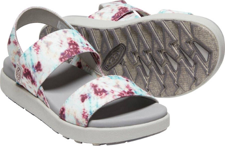 Keen Elle Backstrap Dames Sandalen Andorra Tie Dye Wit Gerecyclede PET flessen K1026043