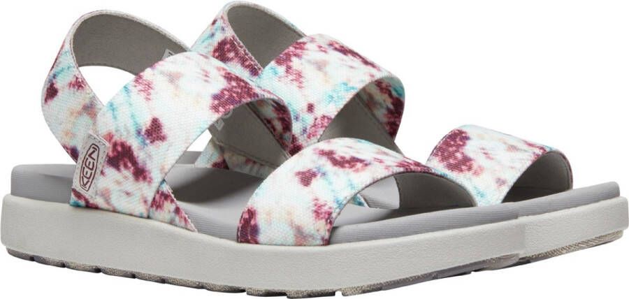 Keen Elle Backstrap Dames Sandalen Andorra Tie Dye Wit Gerecyclede PET flessen K1026043