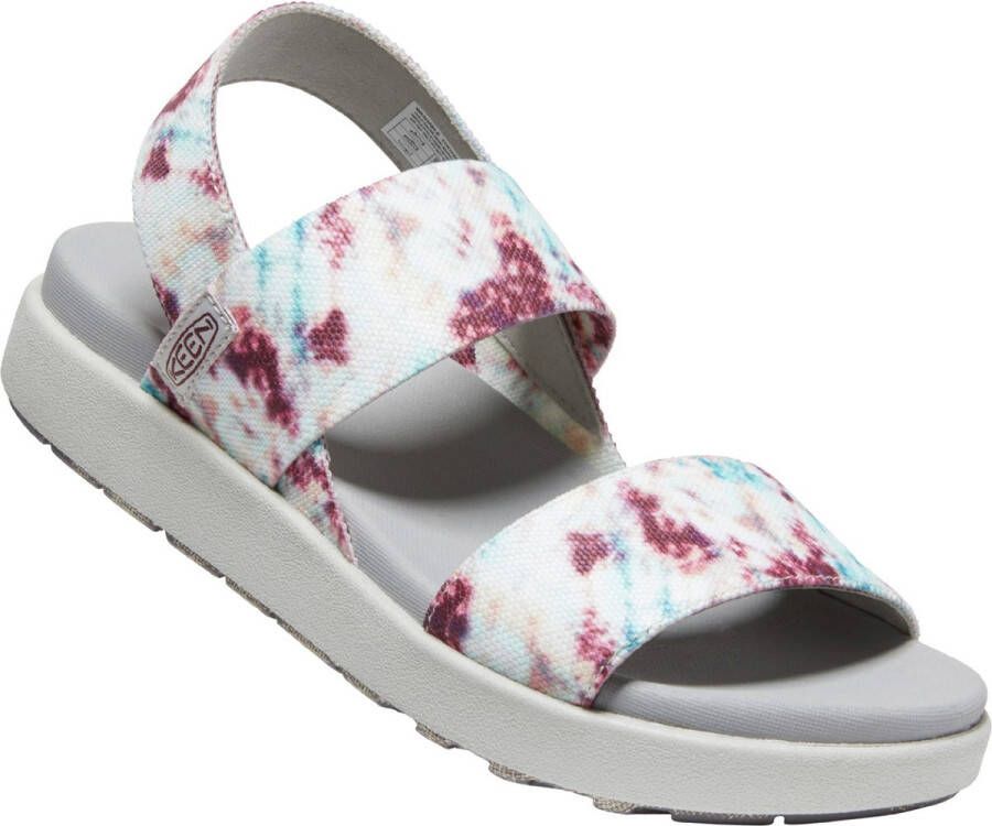 Keen Elle Backstrap Dames Sandalen Andorra Tie Dye Wit Gerecyclede PET flessen K1026043