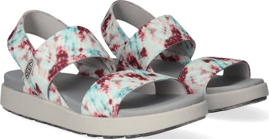 Keen Elle Backstrap Dames Sandalen Andorra Tie Dye Wit Gerecyclede PET flessen K1026043