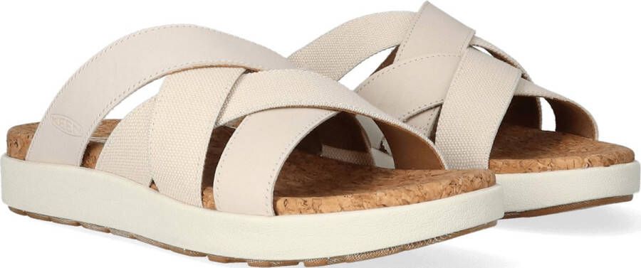 Keen Elle Mixed Slide Dames Slippers Birch Star White - Foto 3