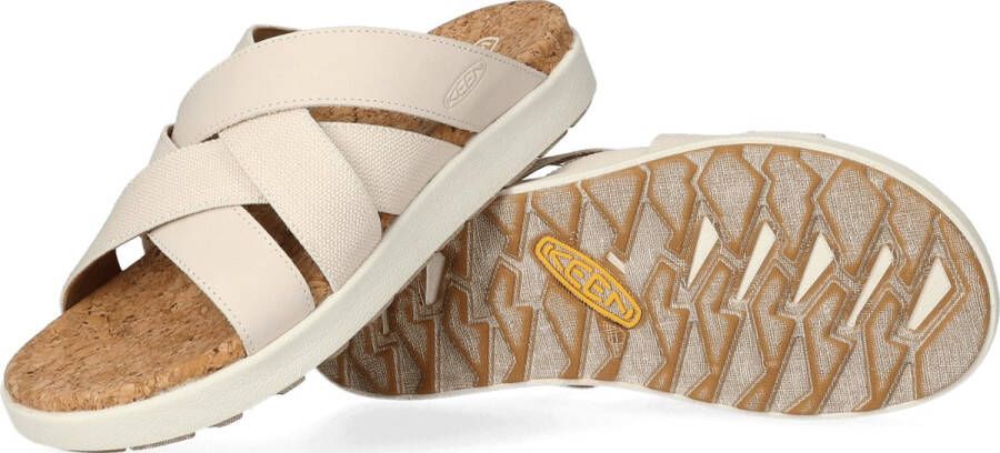 Keen Elle Mixed Slide Dames Slippers Birch Star White - Foto 8