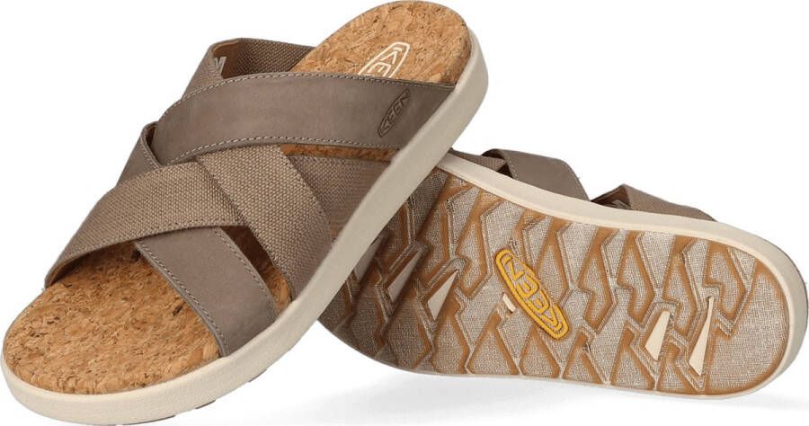 Keen Elle Mixed Slide Dames Slippers Brindle Birch