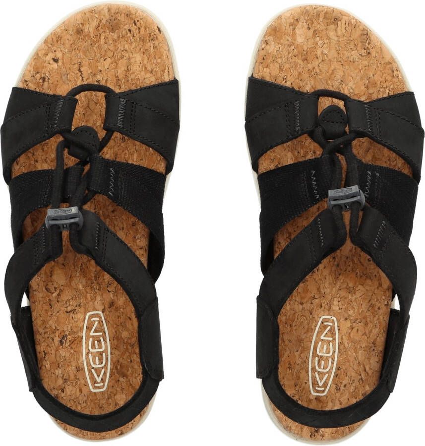 Keen Elle Mixed Strap Dames Sandalen Black Birch