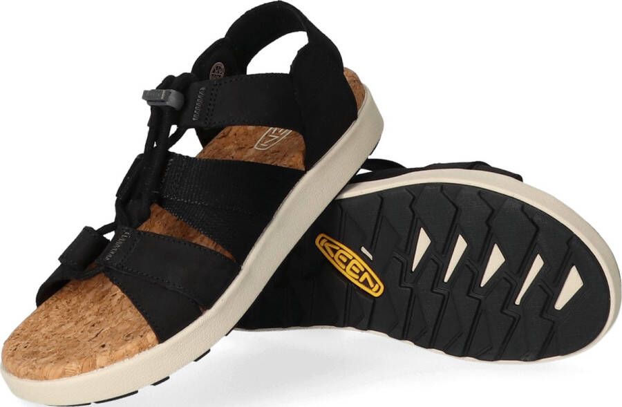 Keen Elle Mixed Strap Dames Sandalen Black Birch