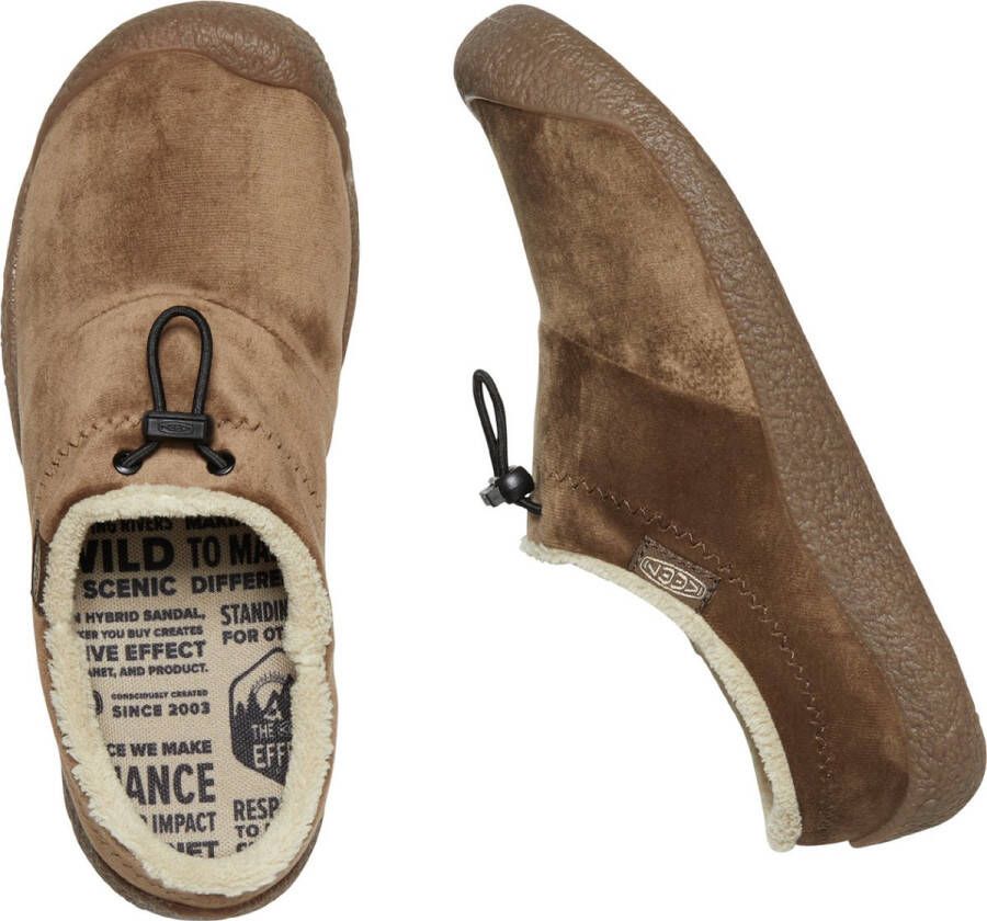 Keen Howser III Slide Dames Slip-On Dark Earth Velour