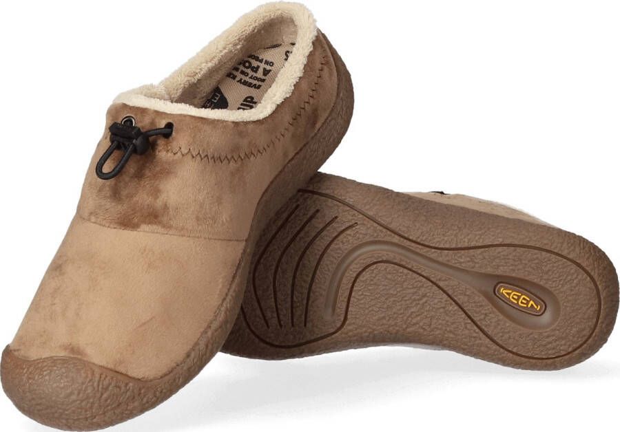 Keen Howser III Slide Dames Slip-On Dark Earth Velour Bruin Gerecyclede PET flessen K1026649 - Foto 6