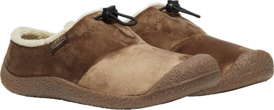 Keen Howser III Slide Dames Slip-On Dark Earth Velour Bruin Gerecyclede PET flessen K1026649 - Foto 12