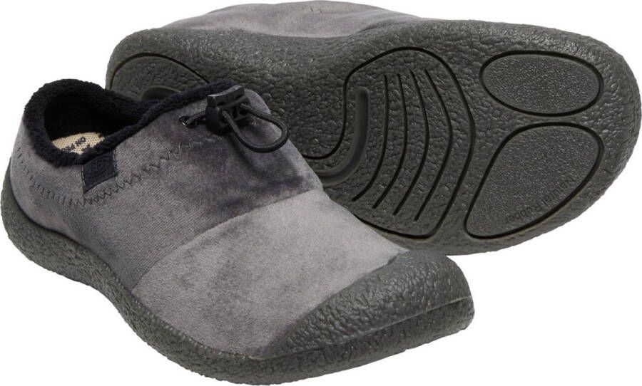 Keen Howser III Slide Dames Sloffen Magnet Velour Grijs Gerecycled PET