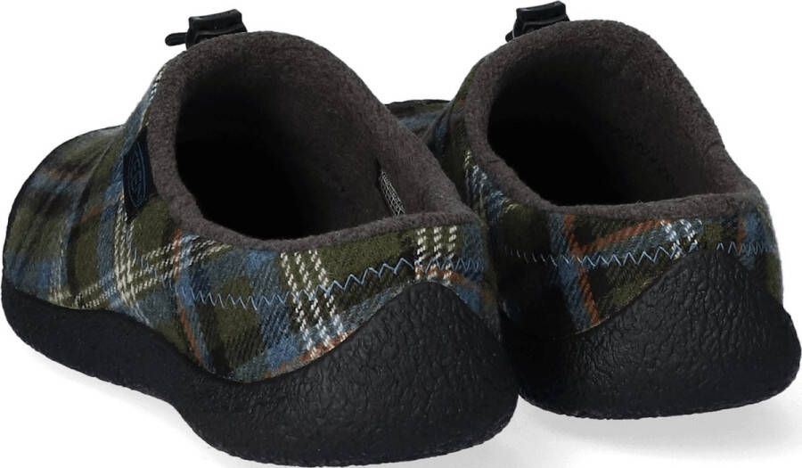 Keen Howser III Slide Heren Slip-On Green Plaid Black