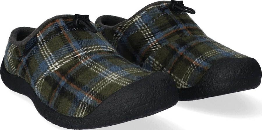 Keen Howser III Slide Heren Slip-On Green Plaid Black