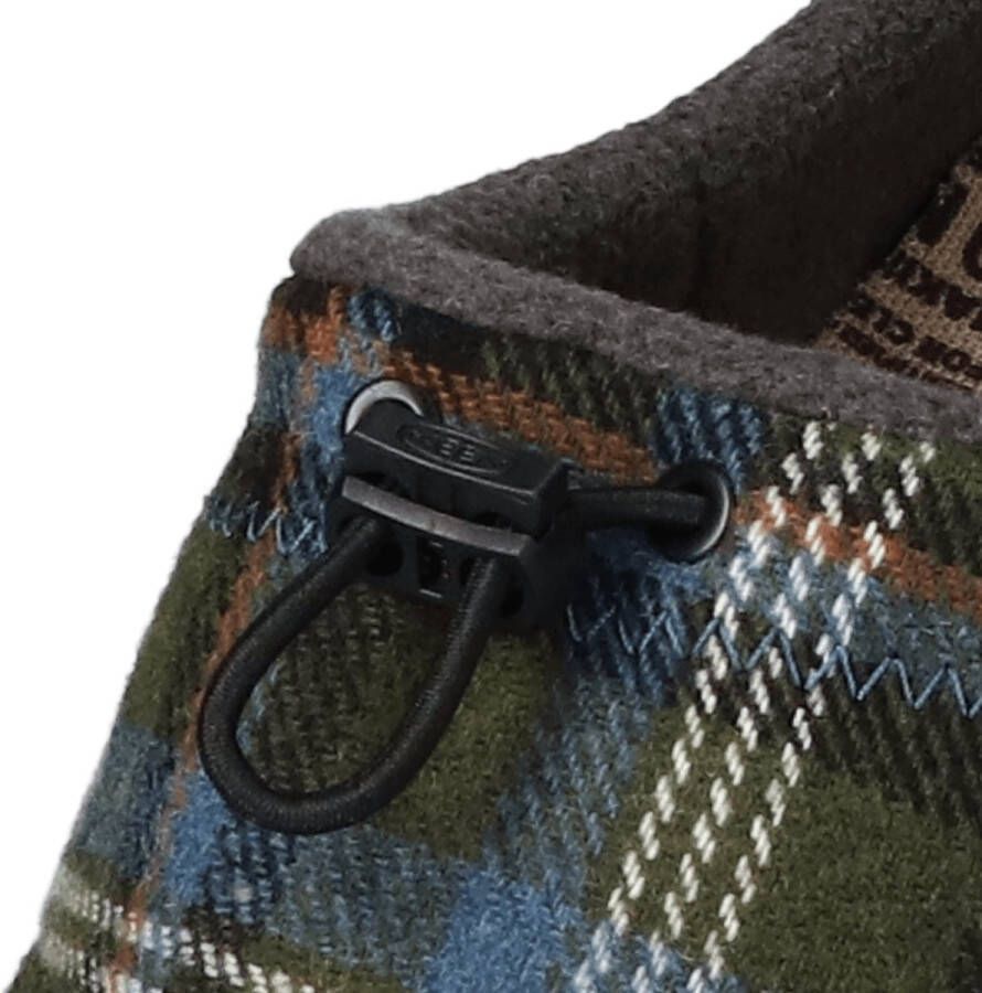 Keen Howser III Slide Heren Slip-On Green Plaid Black
