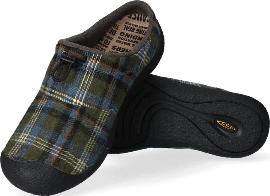 Keen Howser III Slide Heren Slip-On Green Plaid Black Groen Gerecyclede PET flessen K1026656 - Foto 10