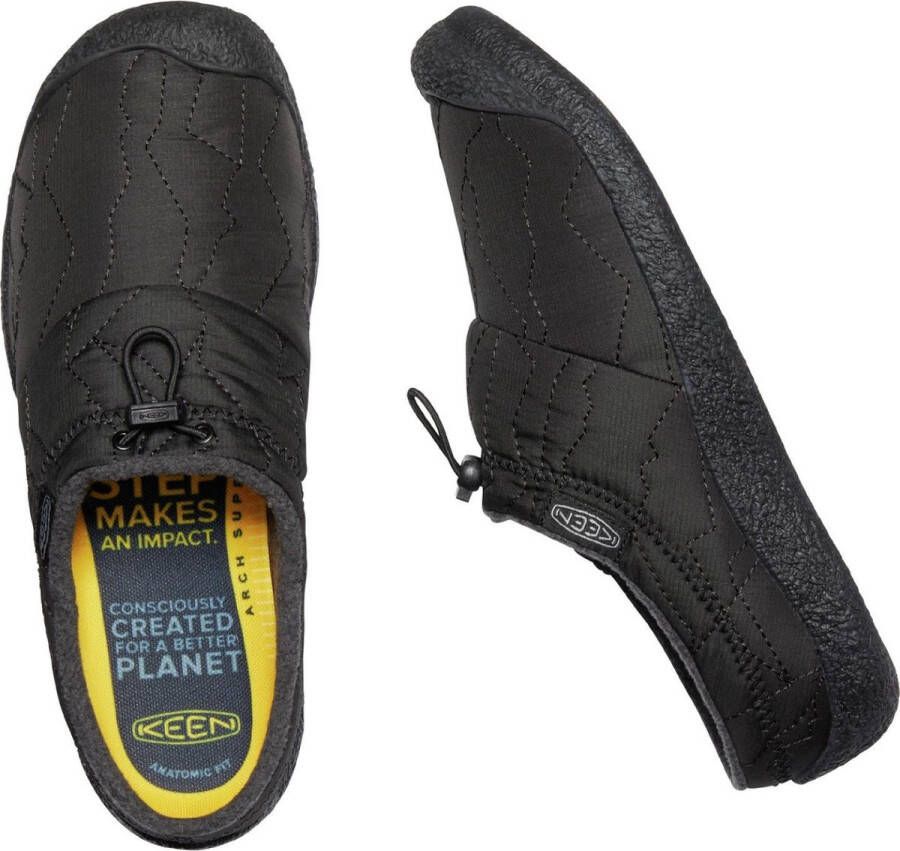 Keen Howser III Slide Heren Slip-On Triple Black Zwart Gerecyclede PET flessen K1025552 - Foto 10