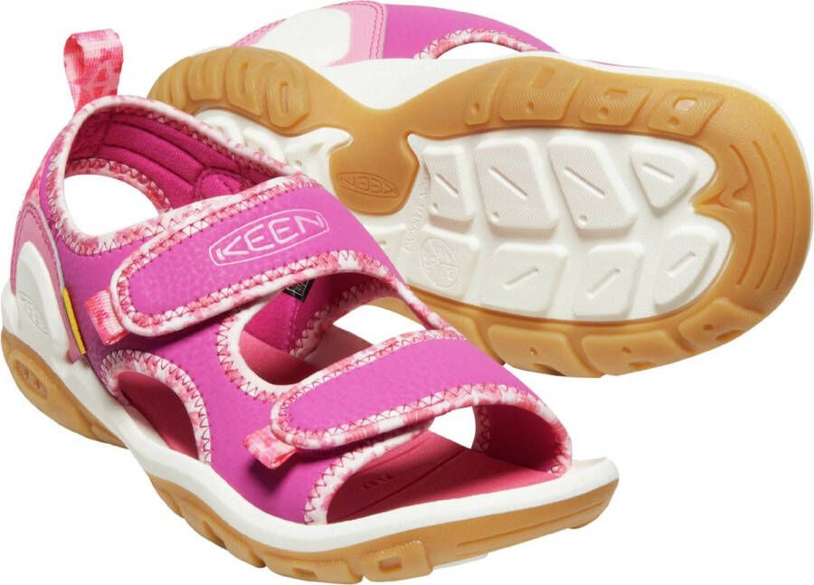 Keen Knotch Creek Older Kids' Open-Toe Sandalen Pink Multi Roze Nylon K1025646 - Foto 14