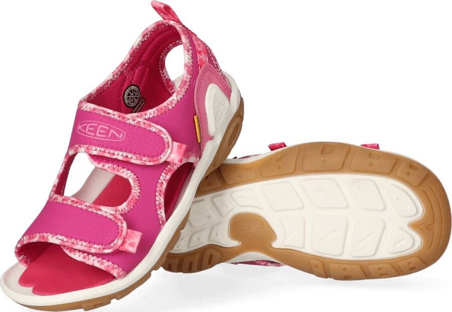 Keen Knotch Creek Older Kids' Open-Toe Sandalen Pink Multi Roze Nylon K1025646 - Foto 4