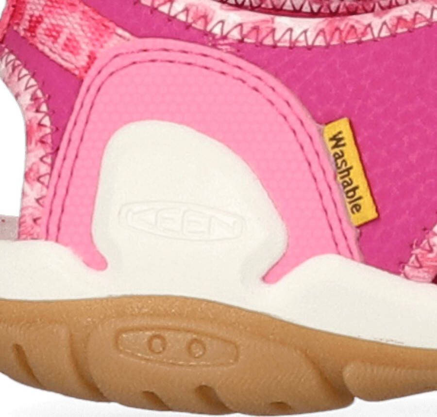 Keen Knotch Creek Older Kids' Open-Toe Sandalen Pink Multi Roze Nylon K1025646 - Foto 9