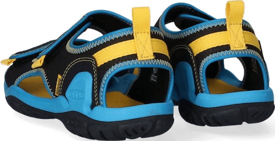 Keen Knotch Creek Older Kids' Sandalen Black Vivid Blue Blauw Nylon K1025645 - Foto 8