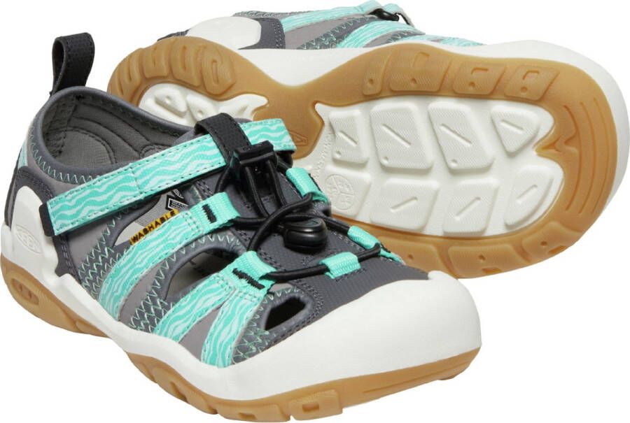Keen Knotch Creek Older Kids' Sandalen Steel Grey Waterfall Grijs Nylon K1026155