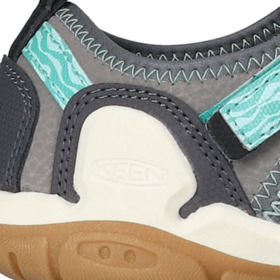 Keen Knotch Creek Older Kids' Sandalen Steel Grey Waterfall Grijs Nylon K1026155 - Foto 10