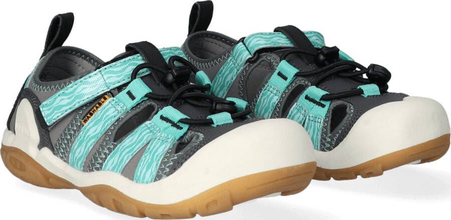 Keen Knotch Creek Older Kids' Sandalen Steel Grey Waterfall Grijs Nylon K1026155 - Foto 6