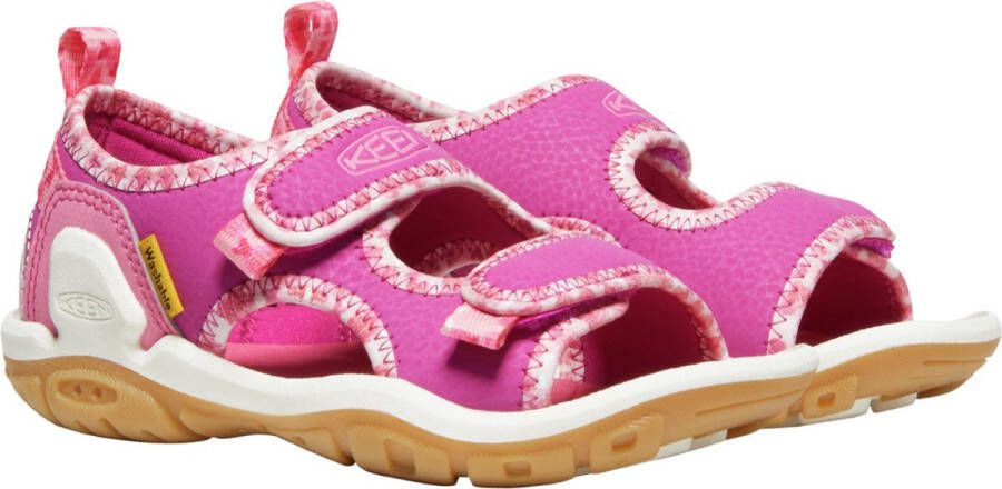 Keen Knotch Creek Younger Kids' Open-Toe Sandalen Pink Multi Roze Nylon K1025649 - Foto 3