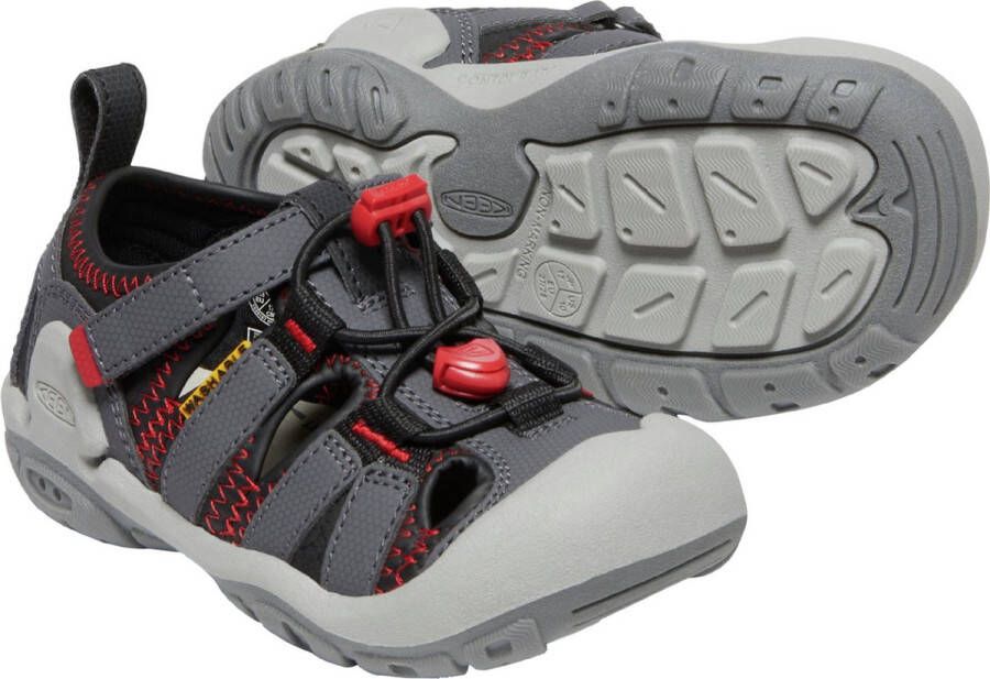 Keen Knotch Creek Younger Kids' Sandalen Magnet Red Carpet Grijs Nylon K1026167 - Foto 11