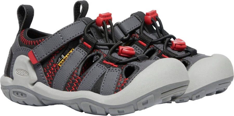 Keen Knotch Creek Younger Kids' Sandalen Magnet Red Carpet Grijs Nylon K1026167 - Foto 7