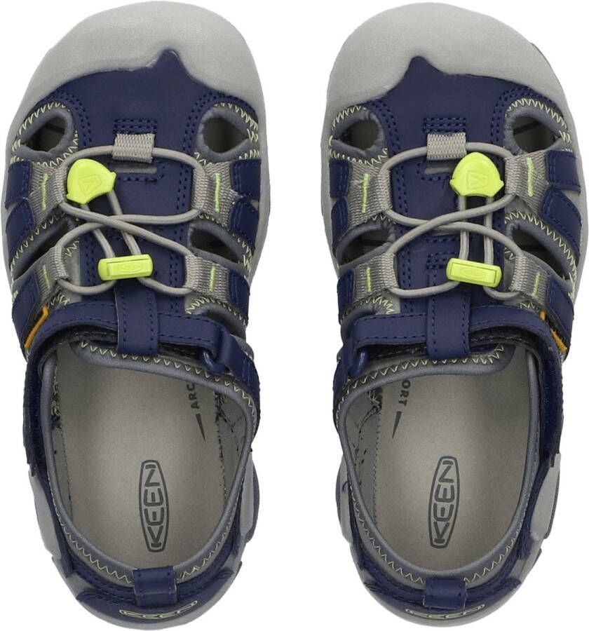 Keen Knotch Creek Younger Kids' Sandalen Steel Grey Blue Depths Grijs Nylon K1026166 - Foto 3