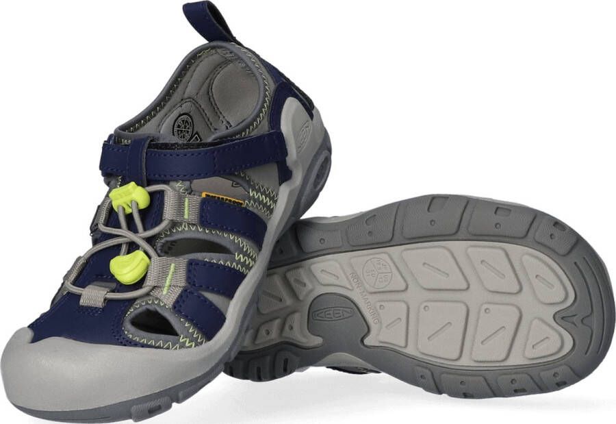 Keen Knotch Creek Younger Kids' Sandalen Steel Grey Blue Depths Grijs Nylon K1026166 - Foto 7