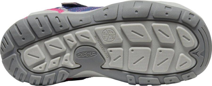 Keen Knotch Peak Older Kids Wandelschoenen Blue Depths Pink Peacock