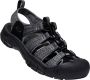 Keen Newport H2 Heren Wandelsandalen Black Steel Grey Grijs Polyester K1022252 - Thumbnail 2
