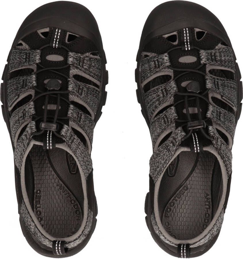Keen Newport H2 Heren Wandelsandalen Black Steel Grey Grijs Polyester K1022252