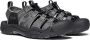 Keen Newport H2 Heren Wandelsandalen Black Steel Grey Grijs Polyester K1022252 - Thumbnail 9