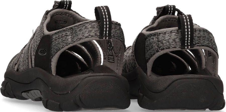 Keen Newport H2 Heren Wandelsandalen Black Steel Grey Grijs Polyester K1022252