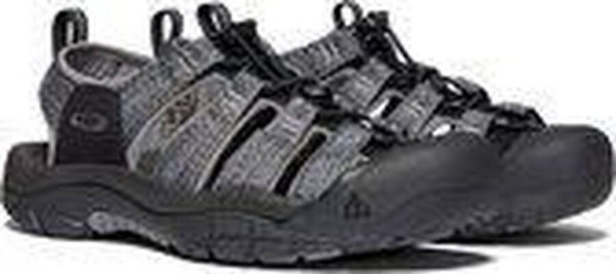 Keen Newport H2 Heren Wandelsandalen Black Steel Grey Grijs Polyester K1022252