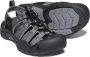Keen Newport H2 Heren Wandelsandalen Black Steel Grey Grijs Polyester K1022252 - Thumbnail 4